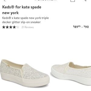 keds x kate spade new york triple glitter sneakers